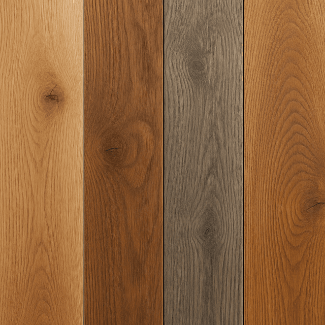 Various wood flooring finish options comparison