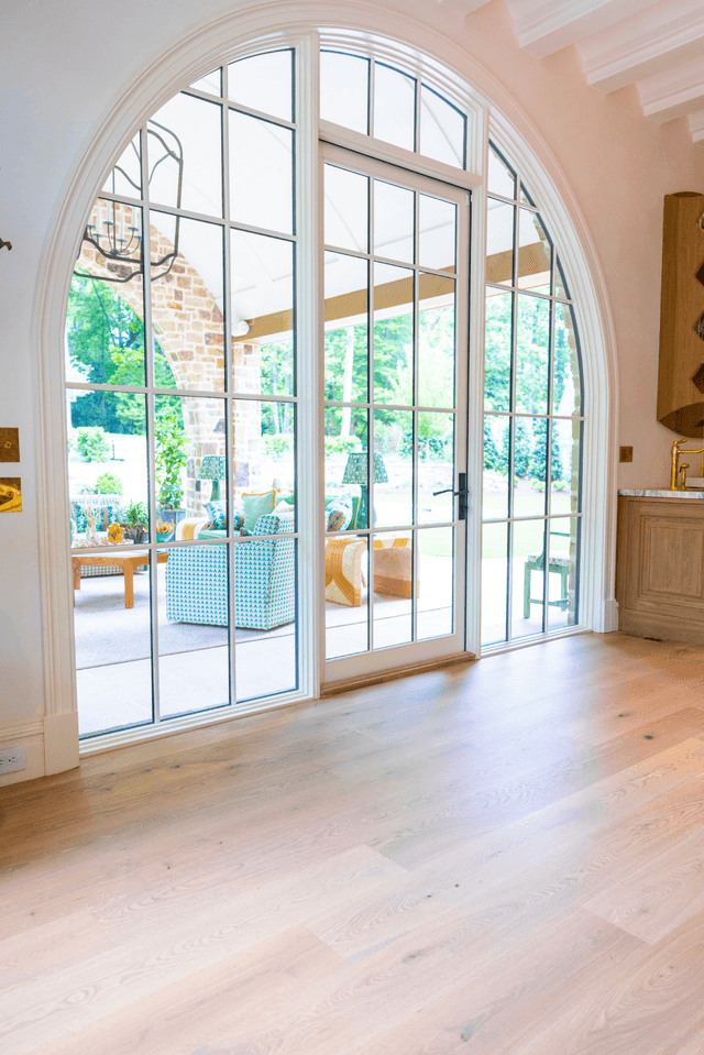 Beautiful white oak flooring installation