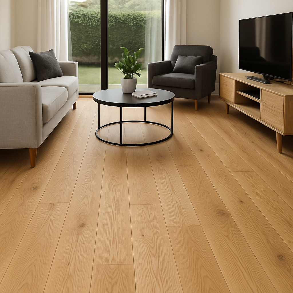 European white oak flooring in elegant home interior