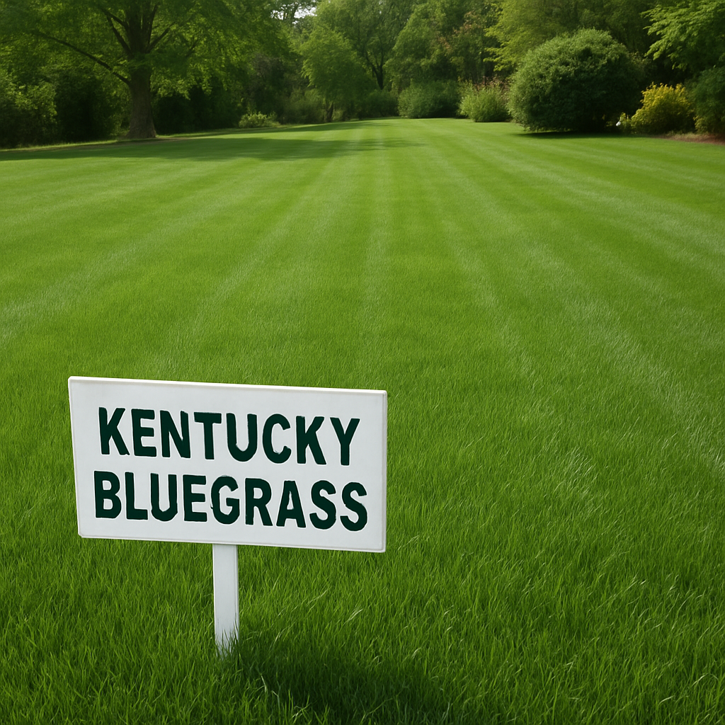 Various natural turf grass varieties comparison